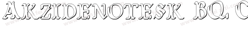 Akzidenotesk BQ Condensed (6)Sam字体转换